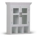 Avington 2 Door Wall Cabinet with Cubbies - Pure White