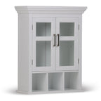 Avington 2 Door Wall Cabinet with Cubbies - Pure White