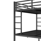 Metal Queen Over Queen Bunk Bed for Teens and Adults