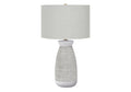 Contemporary Ceramic Table Lamp with Adjustable Lighting - Gray