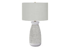 Contemporary Ceramic Table Lamp with Adjustable Lighting - Gray