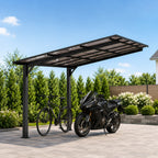 10x10FT PC Roof Carport with Galvanized Steel Frame