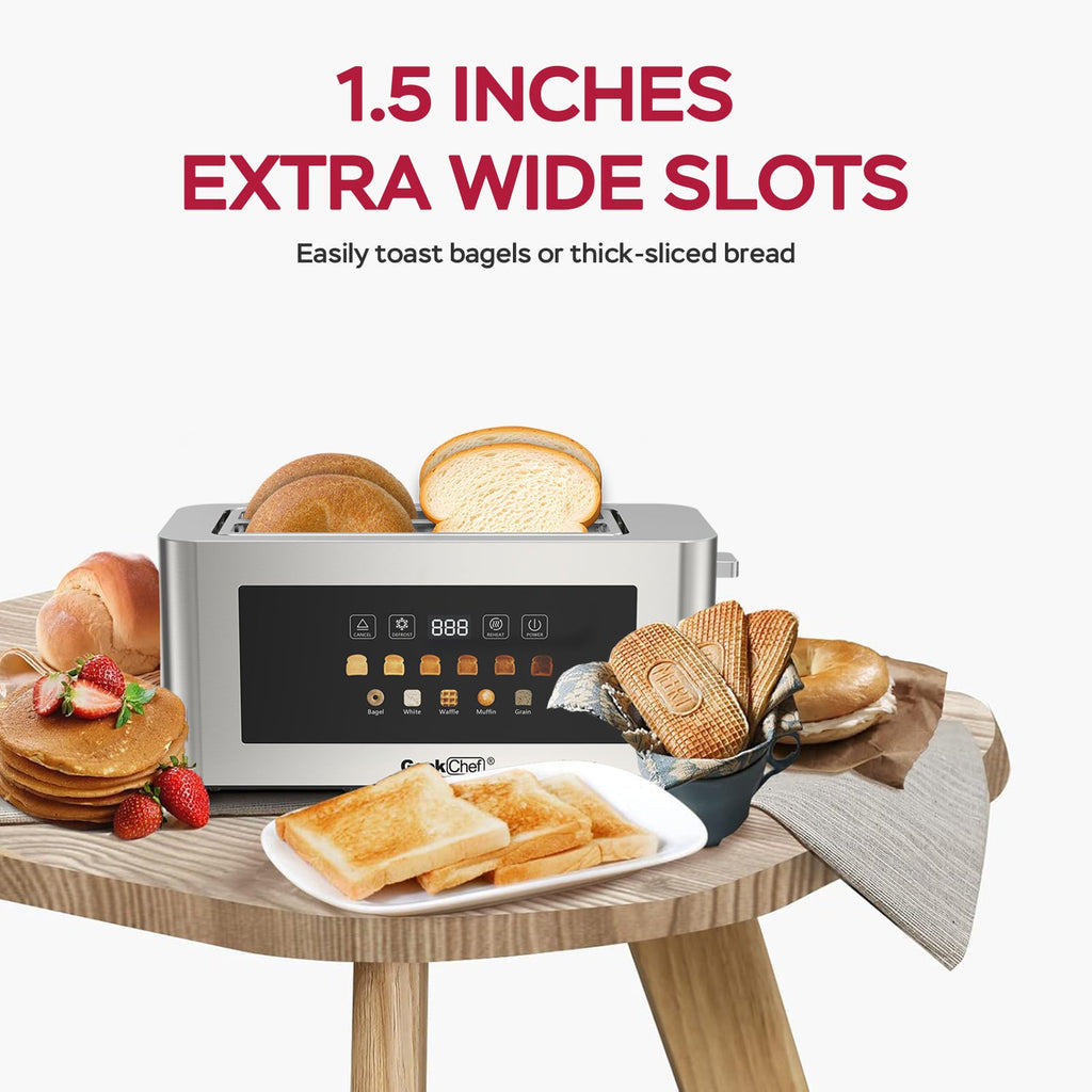 4-Slice Toaster with Extra-Wide Entrance - Stainless Steel