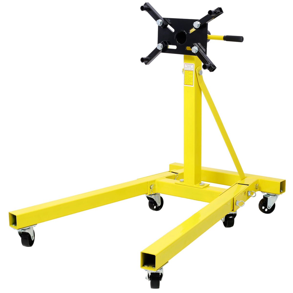 Folding Engine Stand with 360 Degree Adjustable Head - Yellow or Black
