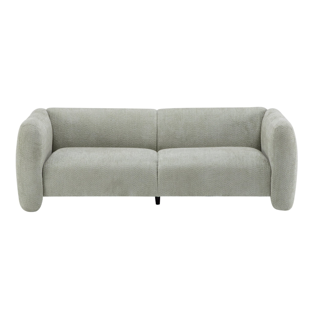 83" 3-Seater Sofa with Wave Design – Light Fabric
