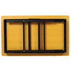 Portable Folding Work Table with Measuring Tape and Angle Finder - Black