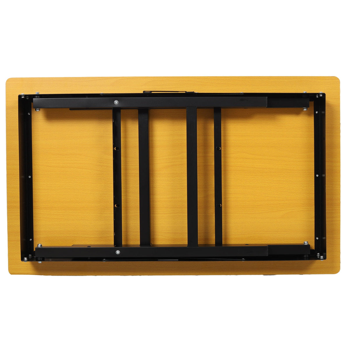 Portable Folding Work Table with Measuring Tape and Angle Finder - Black