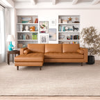 Corner Sectional Sofa with Removable Cushions - Orange