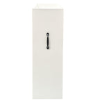 3 Tier Wooden Bookcase with Slide Out Drawer Storage - White