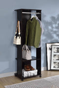 Kolen Hall Tree with Full-Length Mirror - Espresso