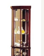 Huxley Curio Cabinet (Corner) - Cherry