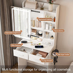 Small Makeup Vanity Desk with Mirror & LED Lights