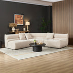 Modular Curved Sectional Sofa with Free-Form Configuration - Polyester