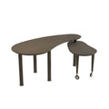 Rotatable Cocktail Table with 360 Degree Rotating Top – Solid Wood Legs