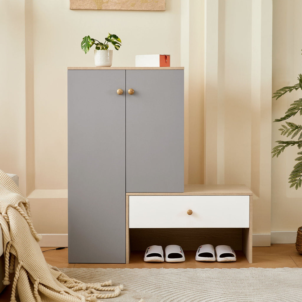 Modern Multi Functional Shoe Storage Bench & Cabinets