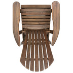 Malibu Adirondack Chair with Foldable Design - Acacia Wood