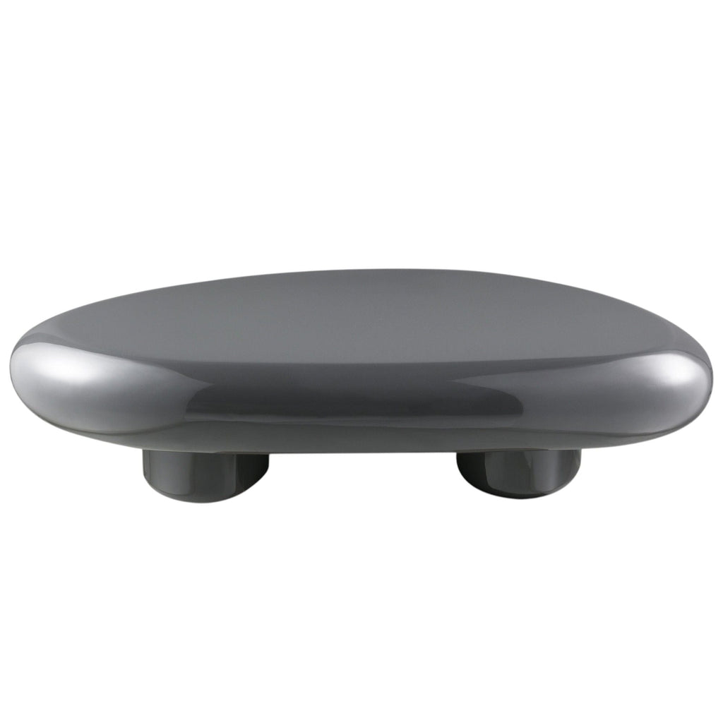Gray Coffee Table with High Gloss Finish - Charlene