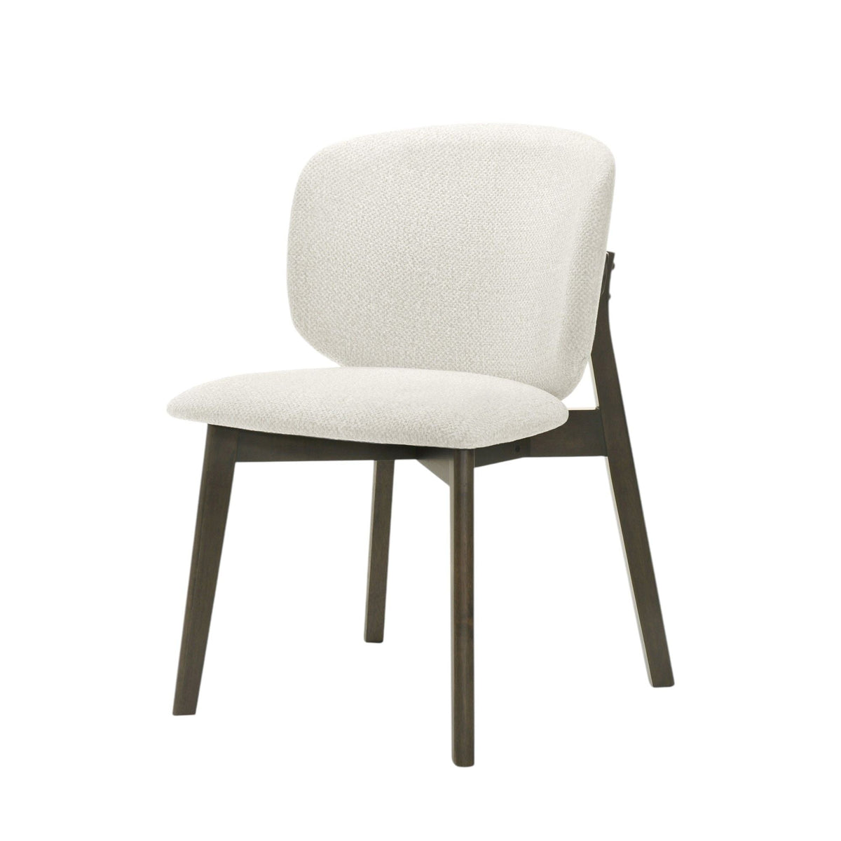 Gray & Walnut Side Chair Set with Cushion - Set of 2