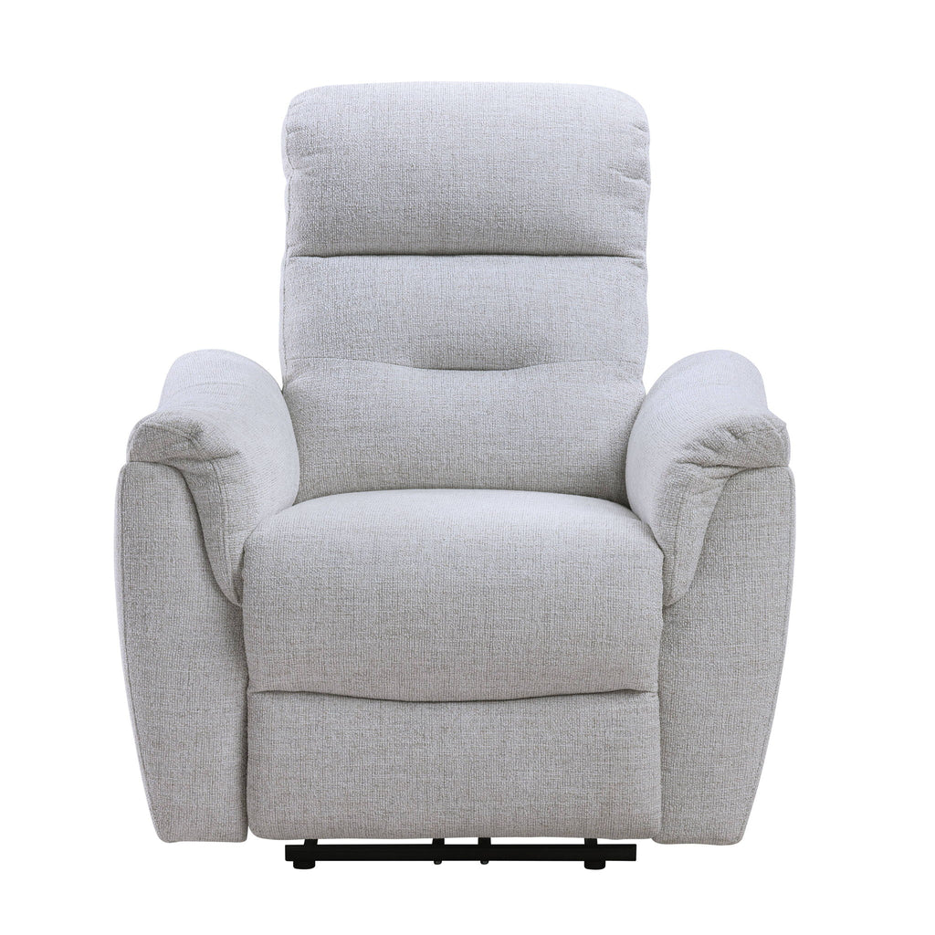 Gray Power Motion Recliner with USB Port - Adjustable Comfort