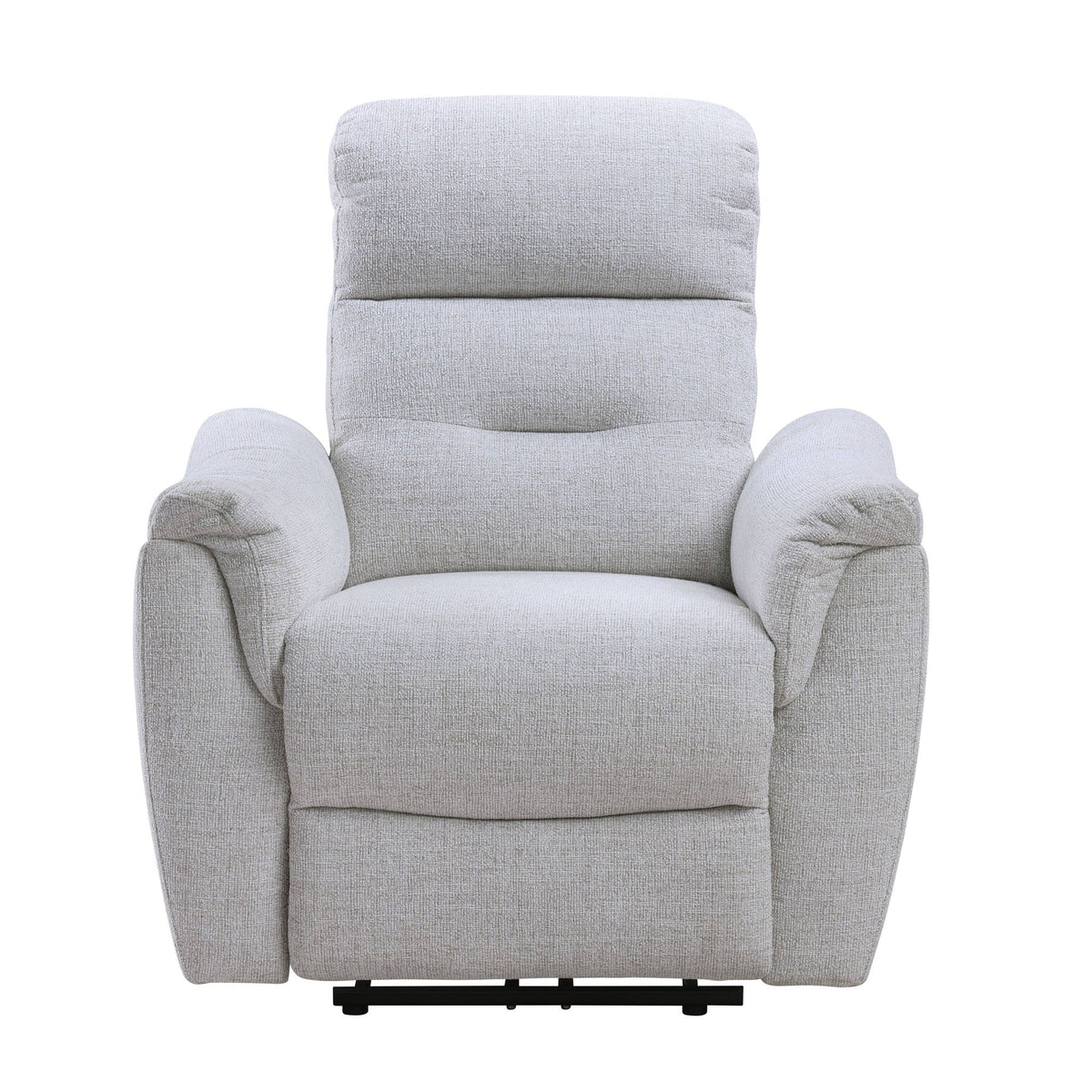 Gray Power Motion Recliner with USB Port - Adjustable Comfort
