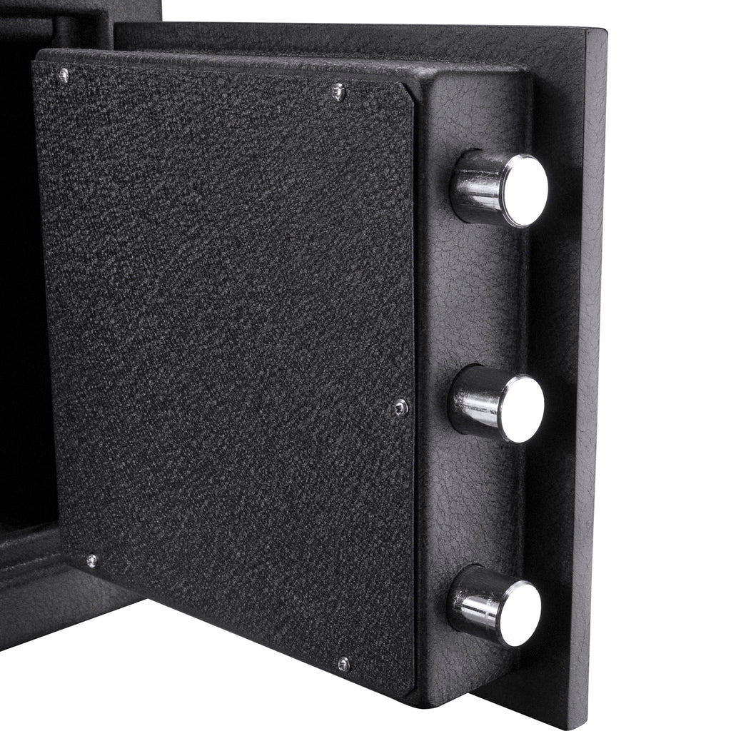 Solid Steel Keypad Depository Safe with Digital Access - Black
