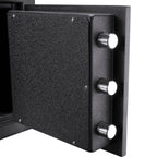Solid Steel Keypad Depository Safe with Digital Access - Black