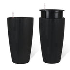 Tall Planters Set with Auto Watering and Water Level Monitor - Polypropylene