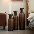 Classic And Neat Floor Vase with High Independent Stand - Multiple Colors