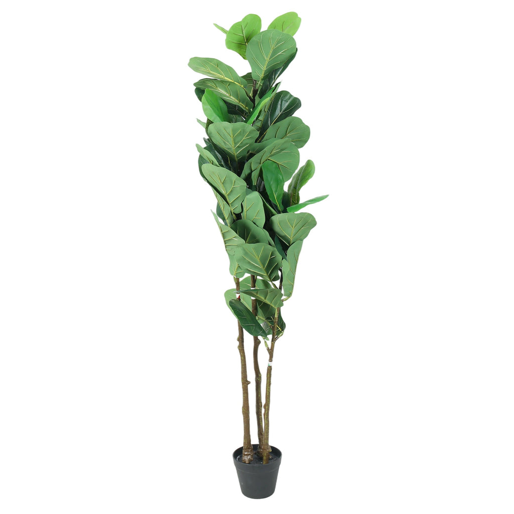 Artificial Fiddle Leaf Fig Tree 5FT with Planter - Green