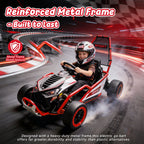 24V 400W Electric Kids Ride-On Toy with Drift and Bluetooth - Red