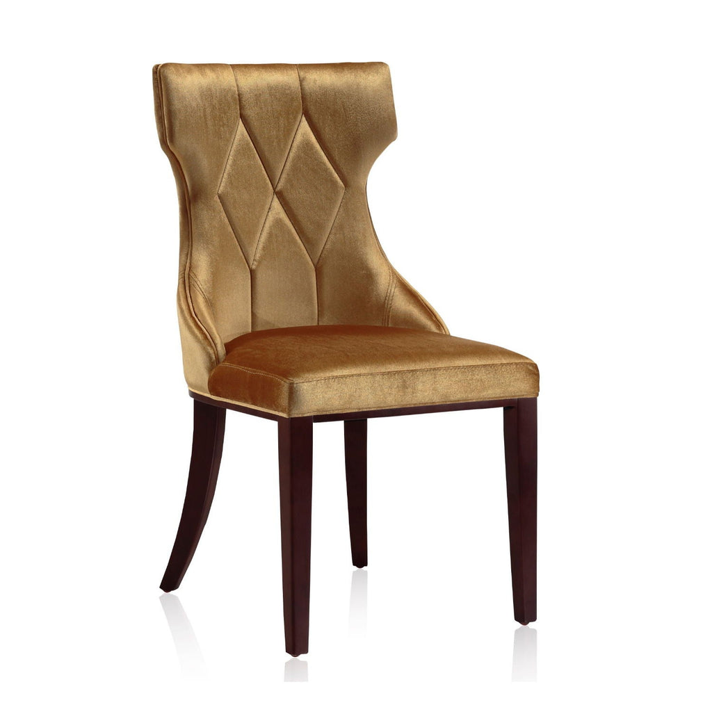 Reine Dining Chair Set of 2 with Solid Wood Frame and Classic Design - Multiple Colors