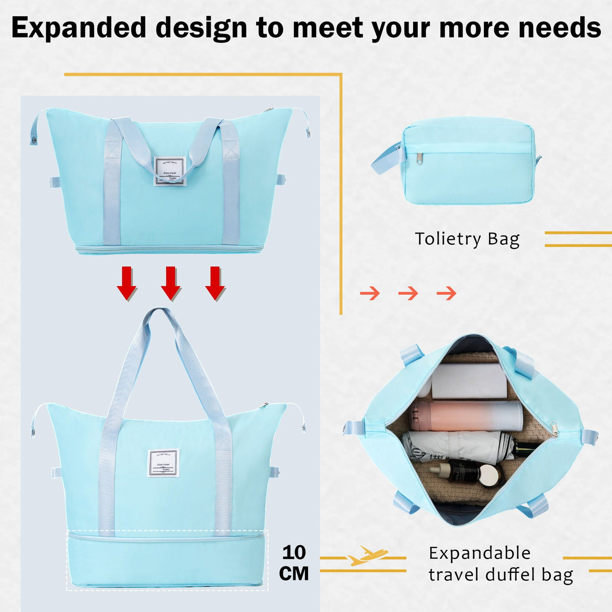 Expandable 2 Piece Luggage Set with TSA Lock and Spinner Wheels - Multiple Colors