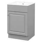 Bathroom Vanity with Sink and Adjustable Shelf - Multiple Colors