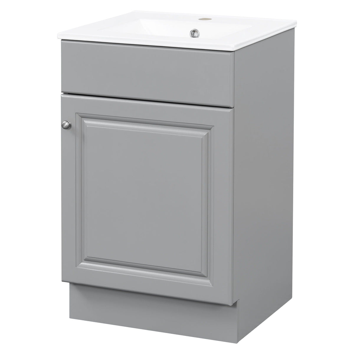 Bathroom Vanity with Sink and Adjustable Shelf - Multiple Colors