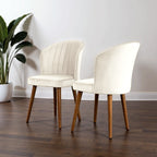 Comfortable Parsons Dining Chair Set with No Assembly Required - Beige, Blue, Yellow