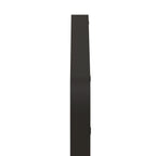 Rectangular Metal Framed Wall Mirror with Modern Design - Black