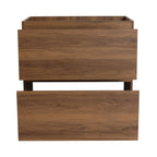 Modern Freestanding Bathroom Vanity Cabinet with Double Drawer - Light Brown or Dark Brown