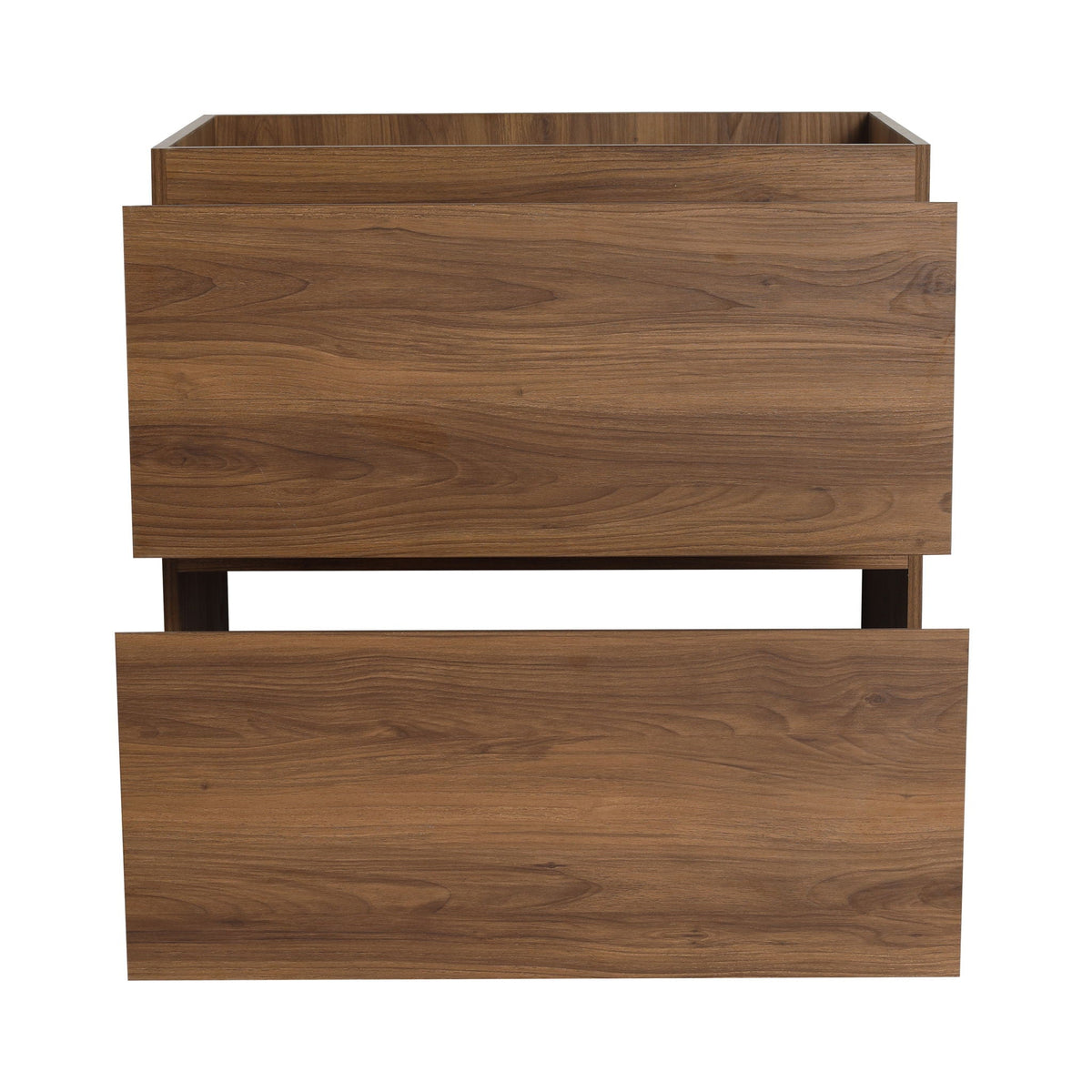 Modern Freestanding Bathroom Vanity Cabinet with Double Drawer - Light Brown or Dark Brown