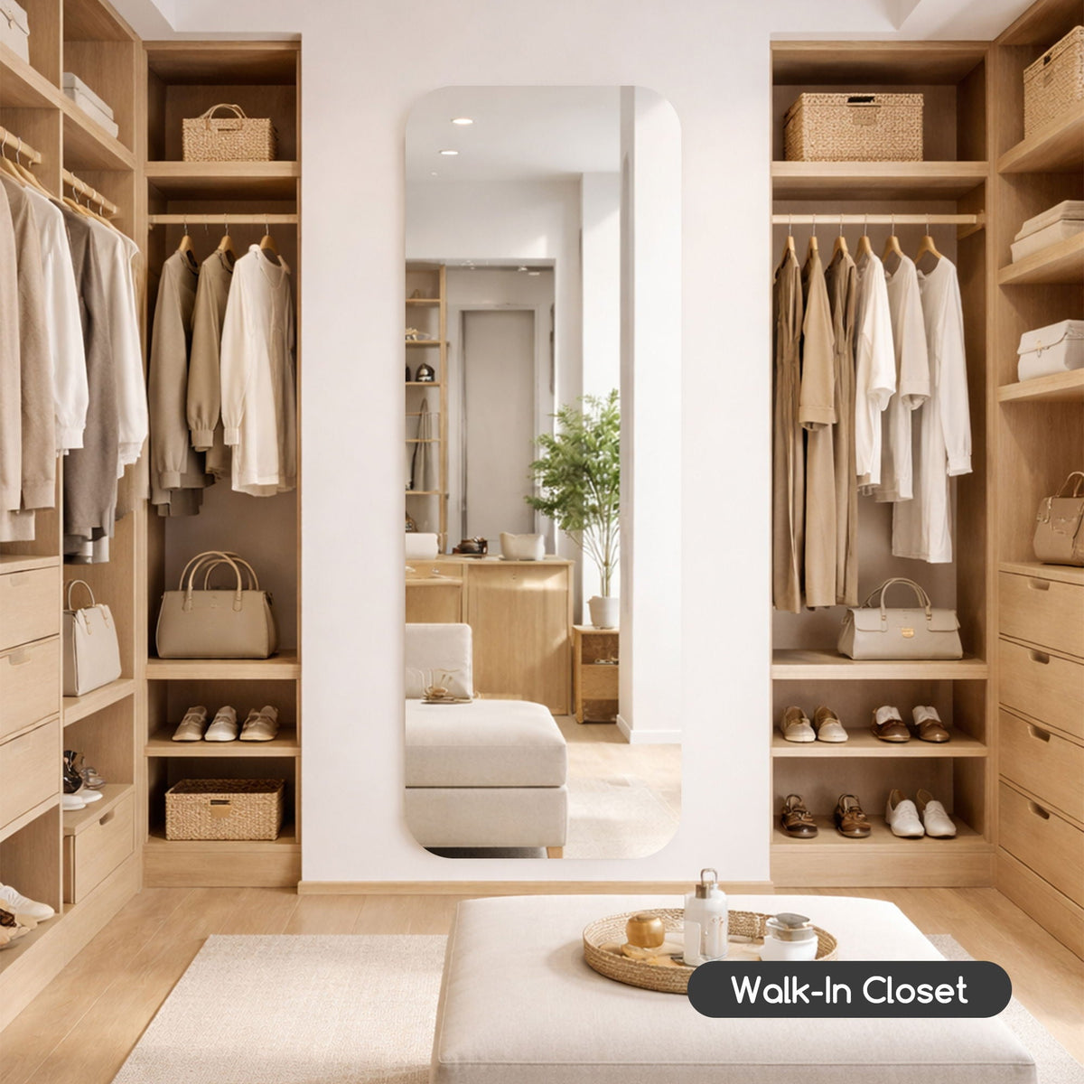 Full Body Round Corner Mirror