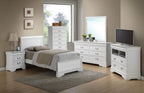 Sleigh Bed with Low Footboard - Real Wood Veneers, Multiple Colors