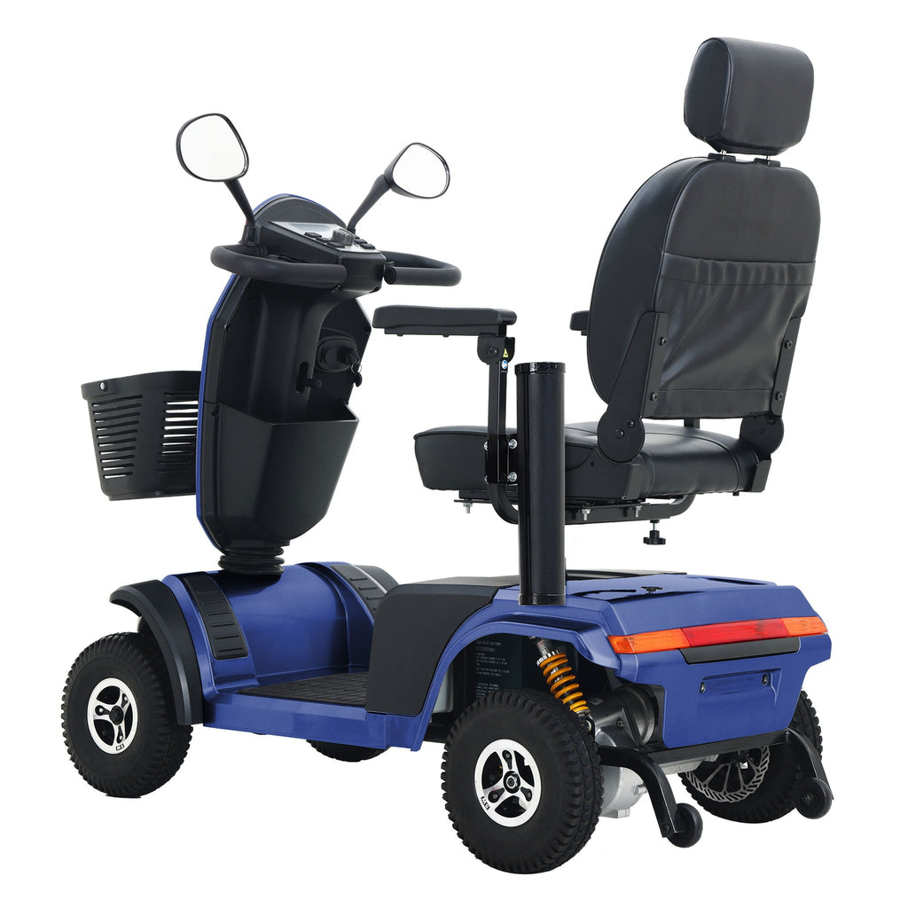 Heavy Duty Mobility Scooter with Long Range and Enhanced Safety - Red, Blue, Black, Gray