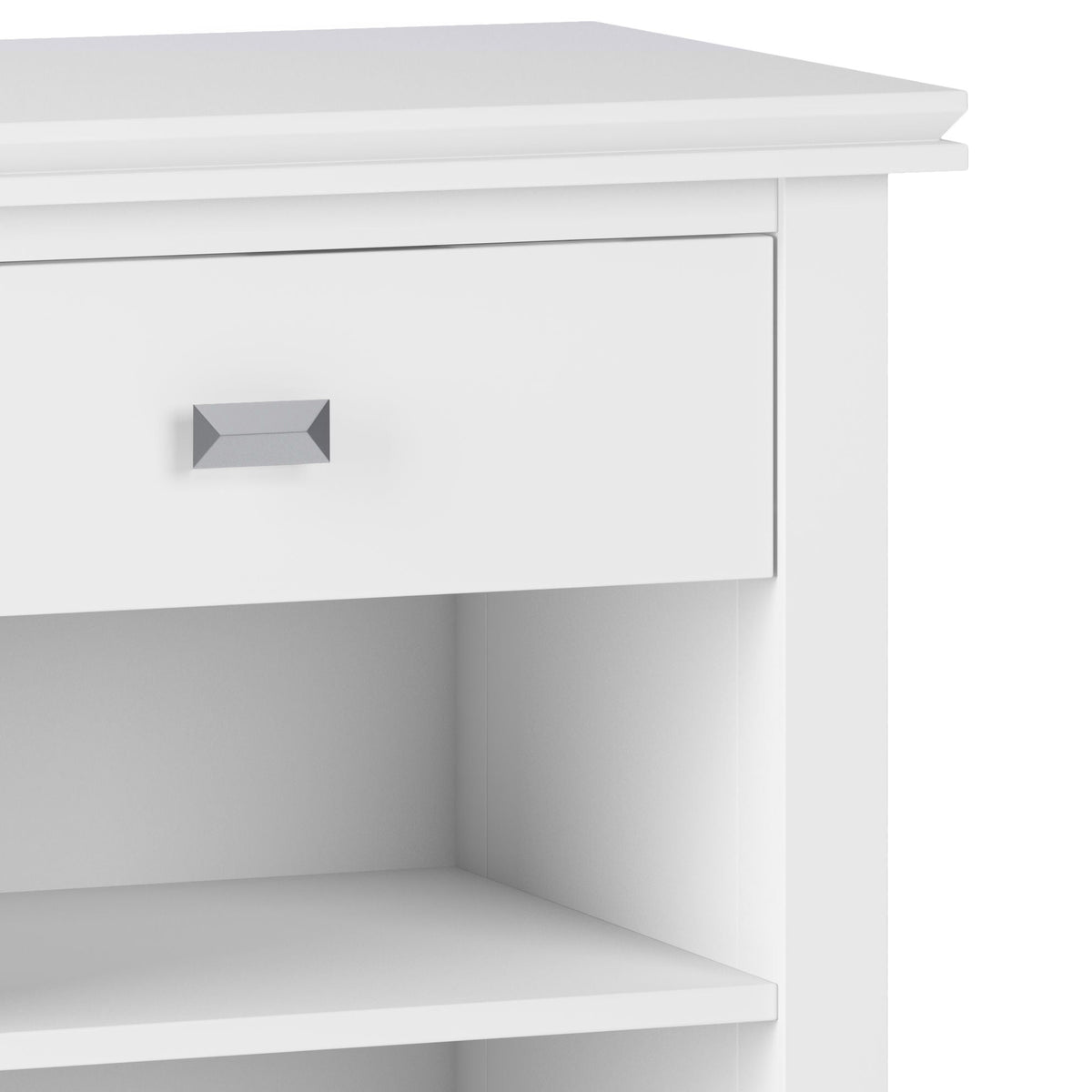 Handcrafted Bedside Table with Drawer and Shelf - Multiple Colors