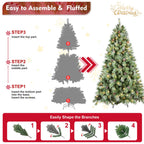 7FT Christmas Tree With 400 Warm Lights