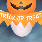 Inflatable Halloween Ghost Window Sticker with LED Lights - White