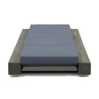 Gray Broadway Ian Chaise Lounge Cushion with Waterproof Fabric - Gray