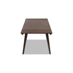 Solid Red Oak Dining Table with Extending Leaves - Capri 59-90.5"