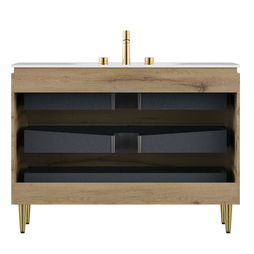 Amara 48'' Bathroom Vanity with Sink - Carrara Finish