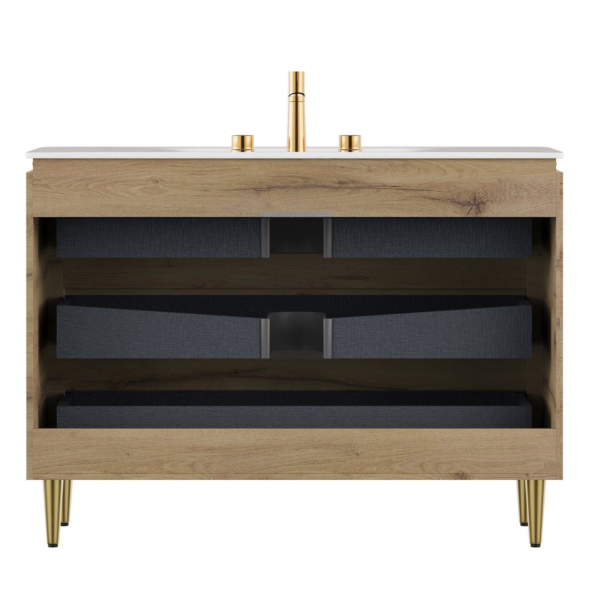 Amara 48'' Bathroom Vanity with Sink - Carrara Finish