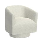 Fabric Swivel Accent Chair with Compact Design - Light Blue, Dark Green, White, Gray, Blue