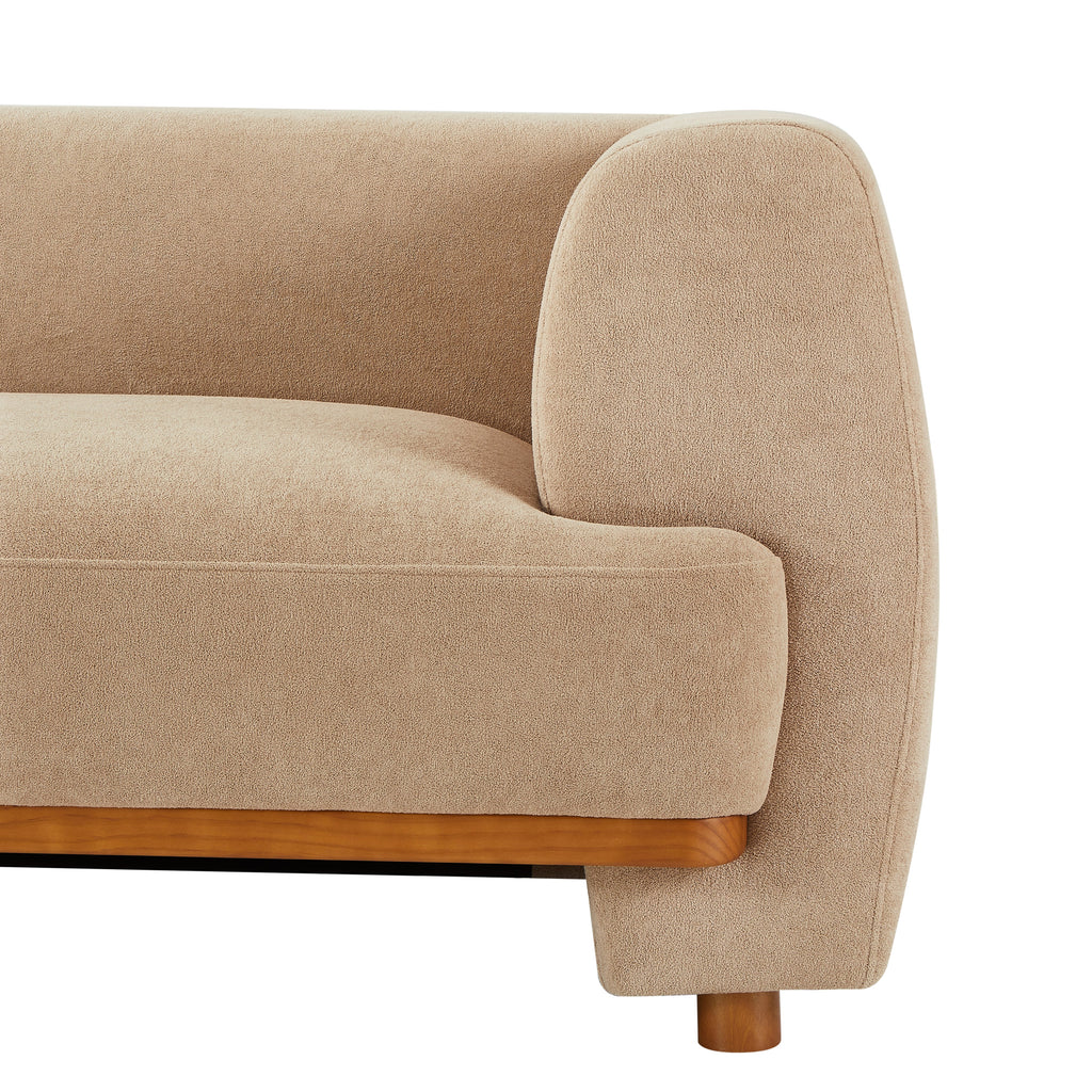 Modern Upholstered Velvet Sofa with Wood Frame - Nomad